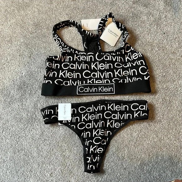 Calvin Klein Other - Calvin Klein Heritage Bralette and Thong Set M NWT